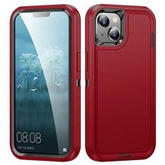 Imagem de 3 em 1 armadura híbrida defender caso para iphone 12 13 11 14 pro max proteção resistente capa de silicone resistente, t5, para iphone 13pro