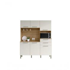 Imagem de Cozinha Compacta 6 Portas 2 Gavetas Montesa Kits Parana Freijó Soft