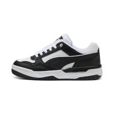 Imagem de PUMA Tênis masculino retrô Rebound, Branco/preto, 39