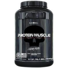 Imagem de Protein Muscle Black Skull - 900G (Blend Proteínas) - Caveira Preta