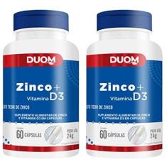 Imagem de Kit 2 Und Zinco + Vitamina D3 60cps Duom