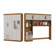 Imagem de Guarda-Roupa Casal Modulado 4 Portas Hercules 4 Portas 4 Gavetas com E