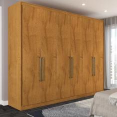 Imagem de Guarda-Roupa Casal Guarujá 6 Portas 6 Gavetas 100% Mdf Peroba - Panora