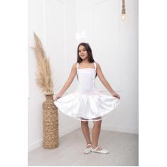 Imagem de Fantasia Vestido Coelha de Páscoa Infantil Menina Coelhinha Branca - F