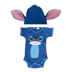 Imagem de Kit 2 Peças - Body + Touquinha Stitch Bebê Fantasia Foto - LOL KIDS BA