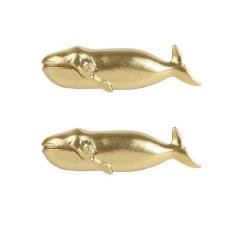 Imagem de SOFFEE DESIGN Conjunto de 2 puxadores de gaveta de armário de metal vintage com formato de baleia bowhead, maçanetas de armário envelhecidas estilo ocidental, maçanetas antigas com parafusos de