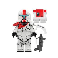 Imagem de Boneco Blocos De Montar Star Wars Clone Commando 4 Red