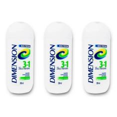 Imagem de Dimension Anticaspa 3x1 Shampoo 200ml (Kit C/03)