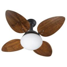 Imagem de Ventilador De Teto Jet Venti-Delta Preto 4Pás Imbuia 110 V