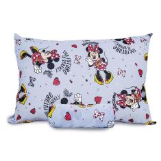Imagem de Jogo De Cama Infantil Minnie Sparkly Solteiro Disney Simples 2 Peças Malha Cinza Portallar