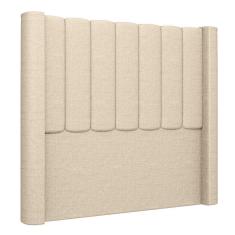 Imagem de Cabeceira Casal King Cama Box 195cm Claire I02 Linho Bege Mpozenato