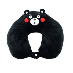 Imagem de Pescoceira De Pelúcia Preta Tipo Urso 30x30cm