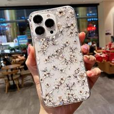 Imagem de Capa de telefone de flores transparentes macias para iphone 11 12 13 pro max xs x xr 7 8 plus se 2020 bumper capa traseira, 02, para iphone 12pro max