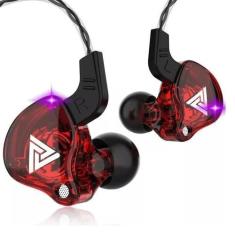 Imagem de Fone de Ouvido QKZ Ak6 Com Microfone e Case (Vermelho) - PONTO DO NERD