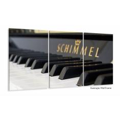 Imagem de Quadro Piano Música decorativo com Tela em Tecido 120x60