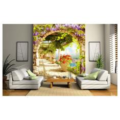 Imagem de Papel De Parede Paisagem Digital Vilarejo Arco  Dav55