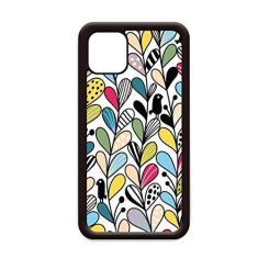 Imagem de Capa de desenho de folhas de coração para iPhone 12 Pro Max para Apple Mini Mobile Case Shell