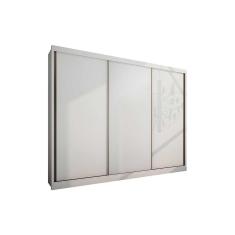 Imagem de Guarda Roupas 3 Portas De Correr E 6 Gavetas Natus Plus Branco Novo Horizonte