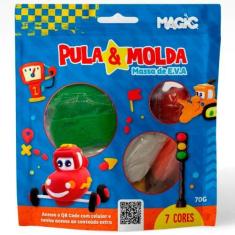 Imagem de Carros - Massinha De Modelar Eva Pula E Molda 7 Cores Sortidas - Magic
