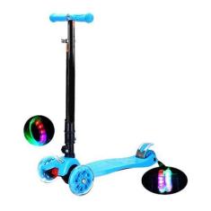 Imagem de Patinete Infantil 4 Rodas Menina Menino Spin Roller Luzes Rodinha Led