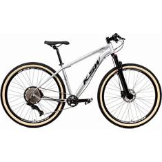 Imagem de Bicicleta Aro 29 Ksw Xlt 12v Garfo com Trava K7 11/50 Freios Hidráulicos Kit 1x12 (21, Prata/Preto)