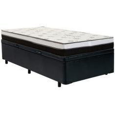Imagem de Cama Box Solteiro Com Baú (Box + Colchão) Plumatex - De Mola Ensacada