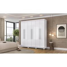 Imagem de Guarda Roupa Elegance 6 Portas e 2 Gavetas Internas - Branco - Vila Rica