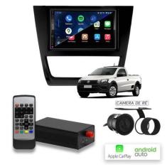 Imagem de Multimídia MP10 CarPlay e Android Auto Saveiro G6 com Tv - First Optio