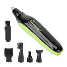 Imagem de Aparador de Pêlos de Nariz para Homens, Aparador de Pêlos de Orelhas e Nariz para Homens 5 Em 1 USB Recarregável Com Escova de Limpeza e Várias Cabeças para Nariz, Orelhas e