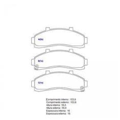 Imagem de Pastilha De Freio Dianteira Ford Ranger 98 A2009 Syl1231