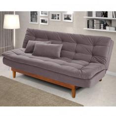 Imagem de Sofá Cama Dubai Império Estofados Marrom Claro