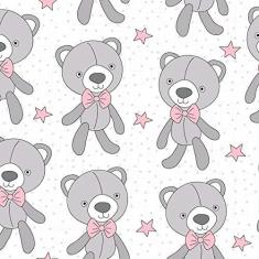 Imagem de Papel de Parede Ursinhos Infantil Adesivo 2,70x0,57m