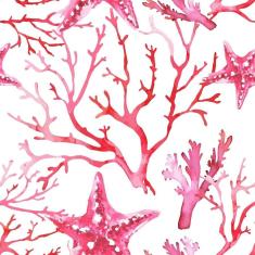 Imagem de Papel De Parede Adesivo Corais Oceano N06009 0,58X3,00M