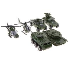 Imagem de Conjunto De Brinquedos Para Crianças Com 6 Peças 1:87 Liga Diecast Para Veículos Militares