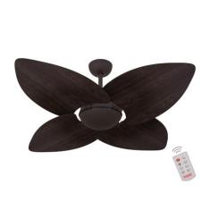 Imagem de Ventilador de Teto Dormamu Marrom Texturizado Office 4 Pás Tabaco 127V com Controle