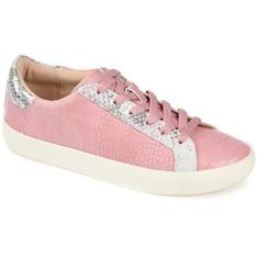 Imagem de Journee Collection Tênis feminino casual e moderno, rosa, 8.5