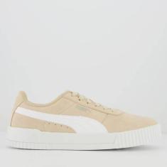 Imagem de Tênis Puma Carina Bdp Feminino Bege E Branco