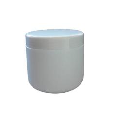 Imagem de Pote Plástico Branco 500g - 25 Un. - Alimentos, Suplementos