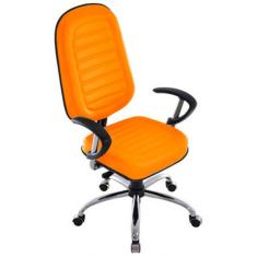 Imagem de Cadeira Para Escritório Presidente Gomada Linha Blenda Laranja