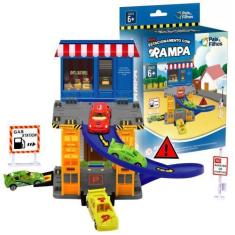Imagem de Mini Pista Estacionamento C Rampa Brinquedo Carrinho Corrida - Pais E