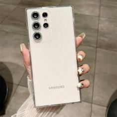 Imagem de Capa macia com glitter transparente para Samsung Galaxy S24 S23 Ultra S22 S21 Plus S20 FE A54 A34 A55 A52 A35 A53 A25 Capa de filme de câmera, transparente, para Samsung S23 Plus