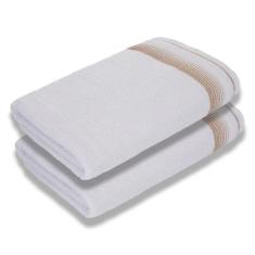 Imagem de Jogo Com 2 Toalhas De Banho Luxury Soft Beka 360 G-m² Luxo Branco