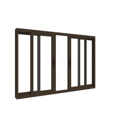 Imagem de Janela Em Alum nio Maxx 04 Folhas Fecho Embutido Bronze - 100