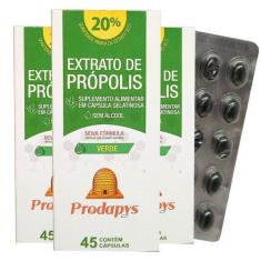 Imagem de Própolis Verde - Suplemento Alimentar 45 Cápsulas Kit Com 3 - Prodapys