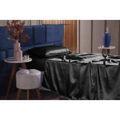 Imagem de Jogo De Lençol Solteiro Cetim Charmousse 3 Peças - Auto Estima Home