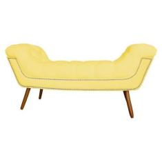 Imagem de Recamier Calçadeira Estofado Sienna King 195 Cm Corano Amarelo - LM DE