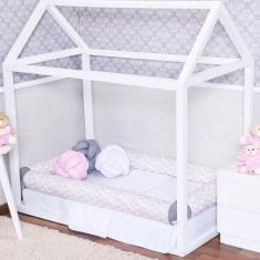 Imagem de Kit Montessoriano Cama De Solteiro 4 Rolos Geométrico Rosa