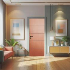 Imagem de Porta de Madeira Maciça 210x110cm Friso 02 Jb Portas Curupixá