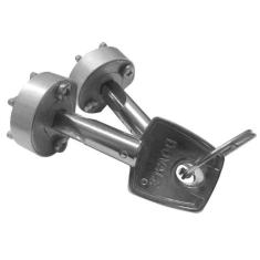 Imagem de Cilindro Dovale Tetra C/ Estrela Trava Lateral Par latão - 37140