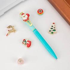 Imagem de knockno Caneta de tinta de gel de Natal, caneta de metal inovadora, enfeite fofo exclusivo, caneta de presente divertida, escritório, casa, escola, decoração de festa